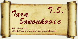 Tara Samouković vizit kartica